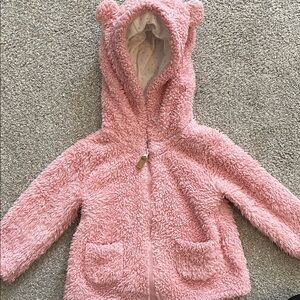 Carter's Pink Fuzzy Hooded Jacket